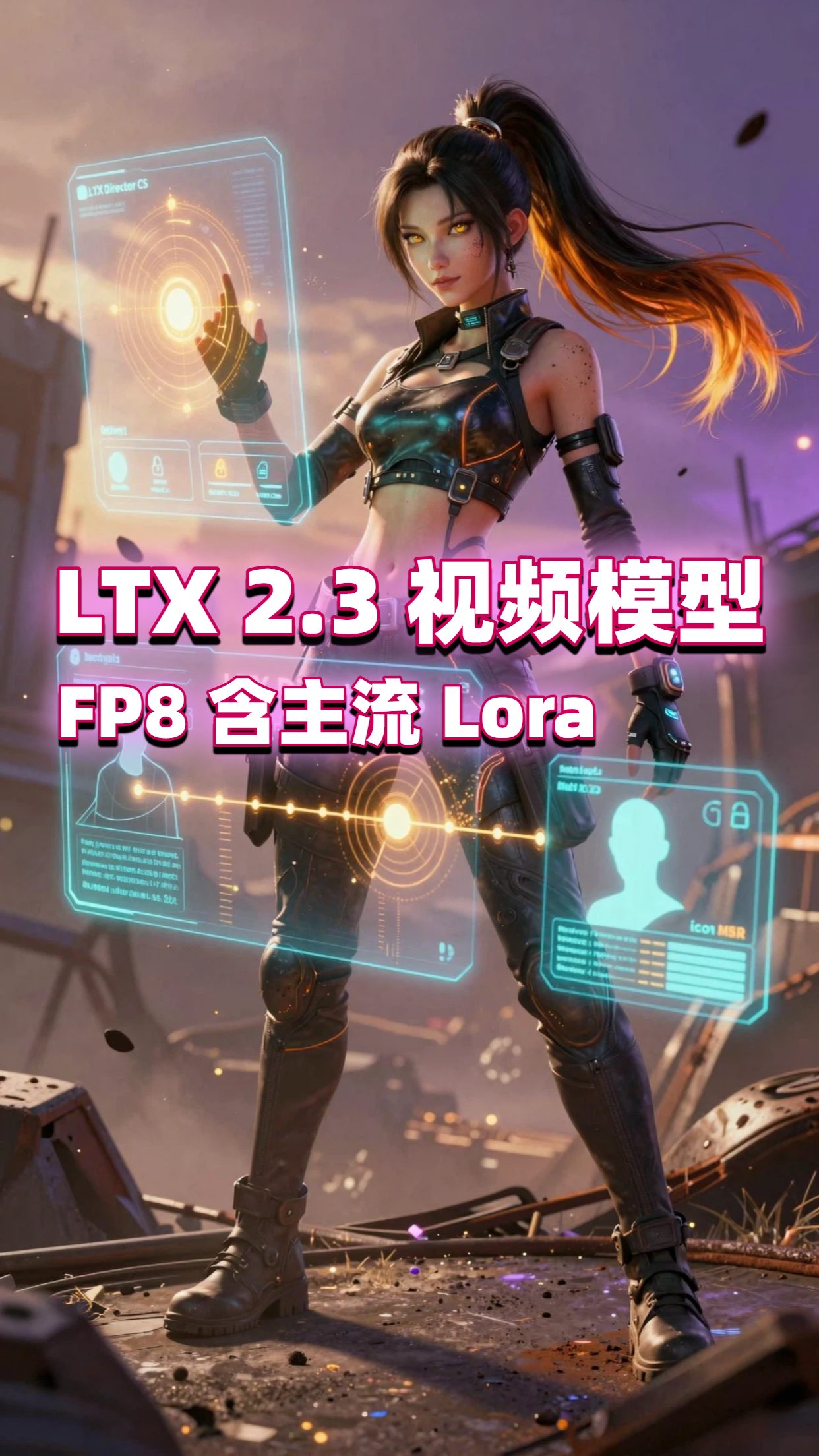 ltx-2.3-22b-dev 和 Lora集合