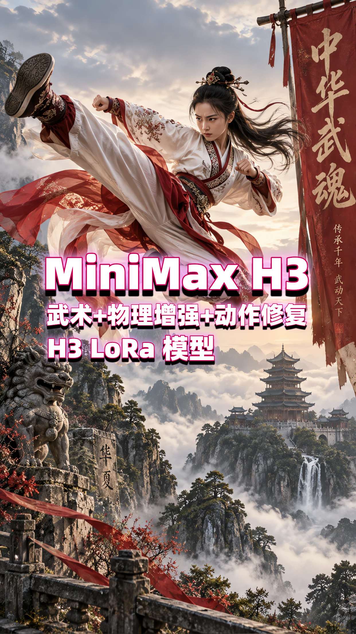MiniMax H3 武术+物理增强+动作修复 LoRa 模型
