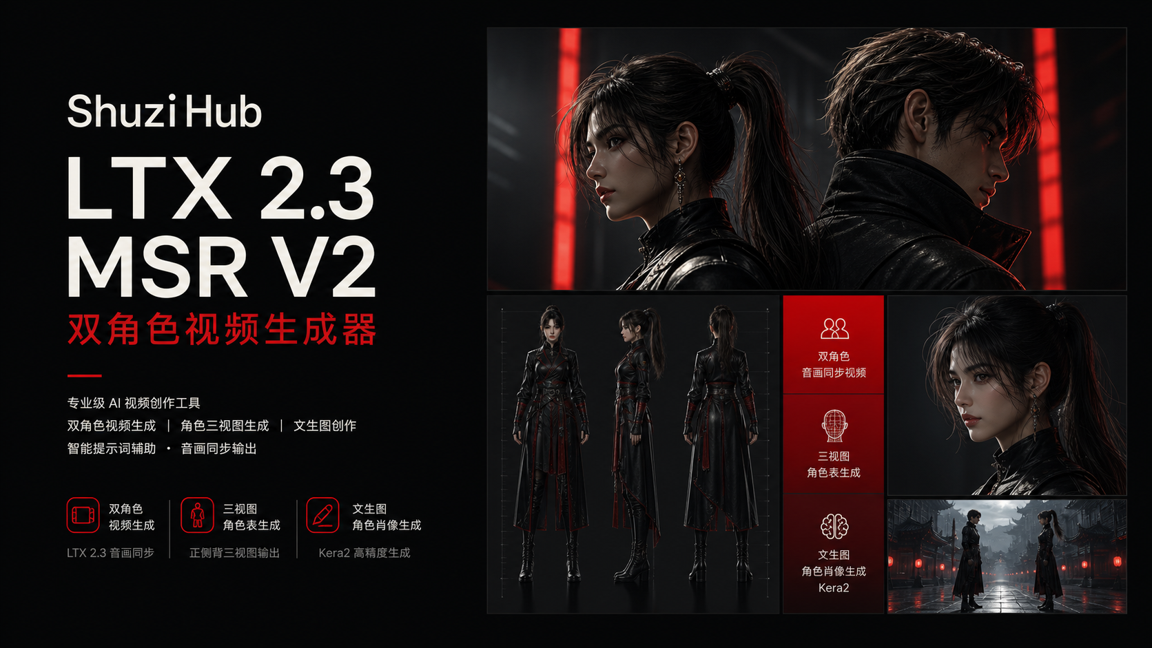 ShuziHub LTX 2.3 MSR V2 双角色视频生成