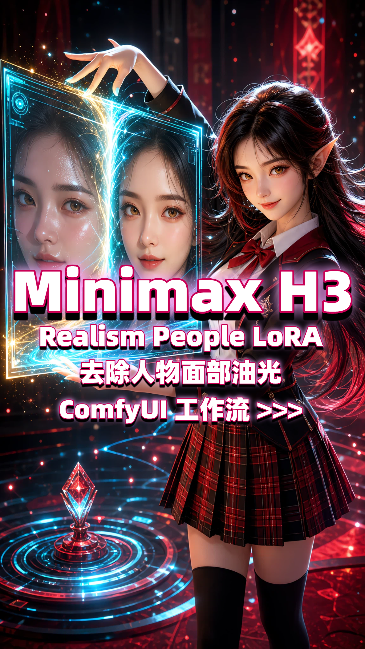 Minimax_h3_i2v_latent+upscale+去油光Lora工作流