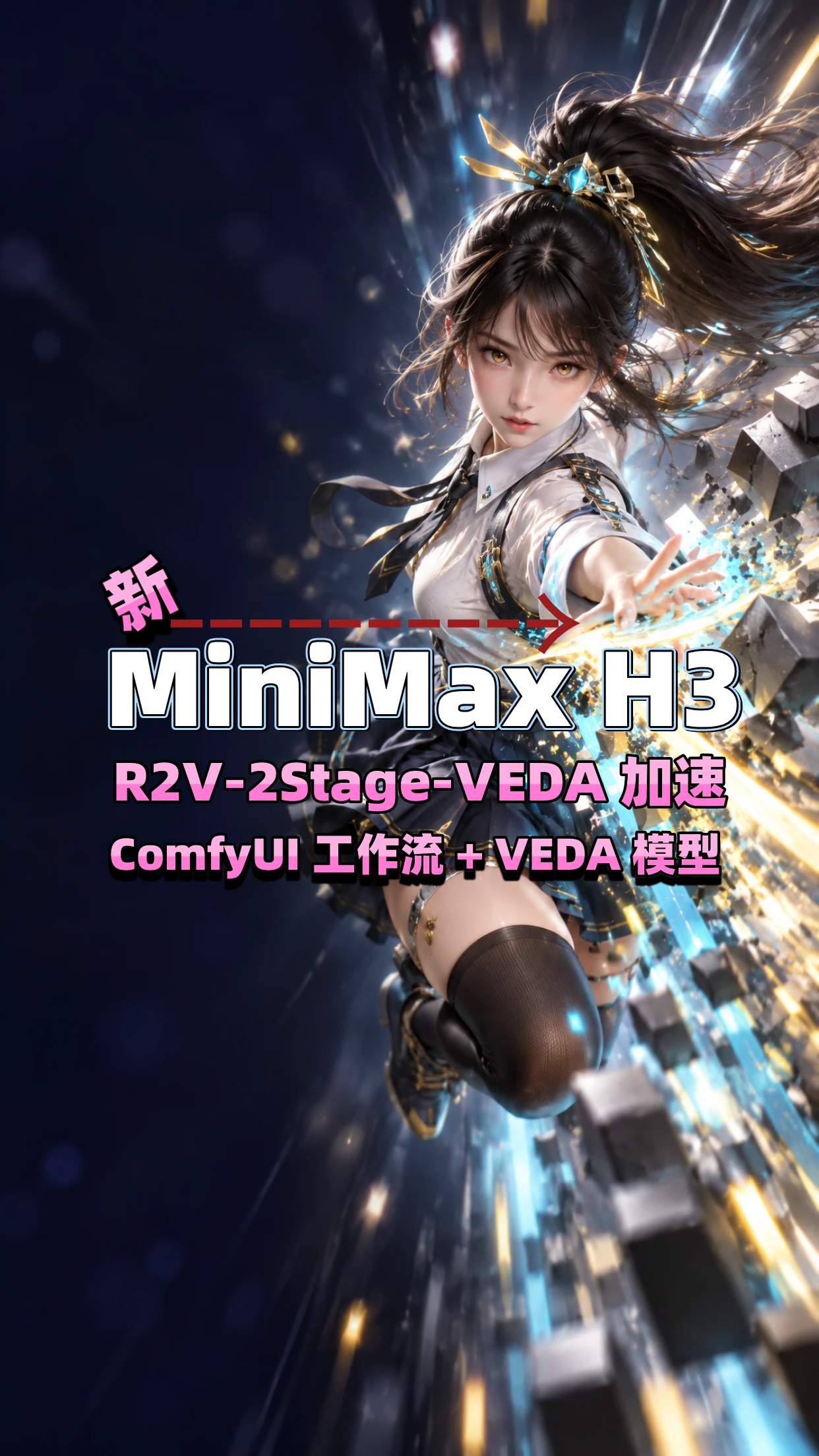 (新)MinimaxH3_R2V-2Stage-VEDA 加速模型和工作流