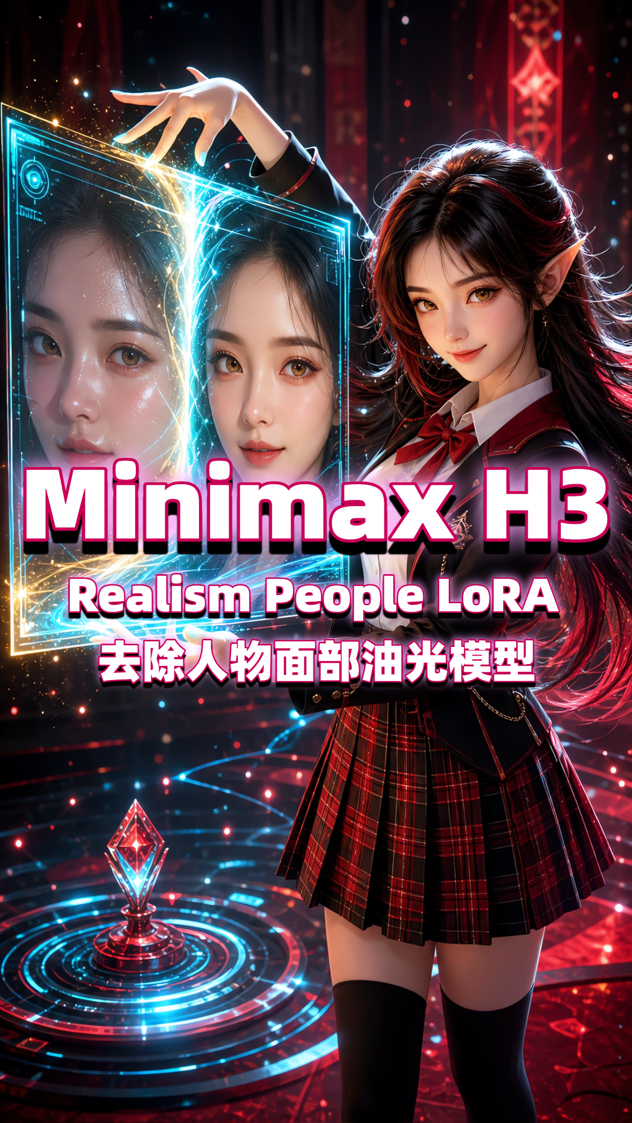 Minimax_h3_i2v 去油光模型 realism-people