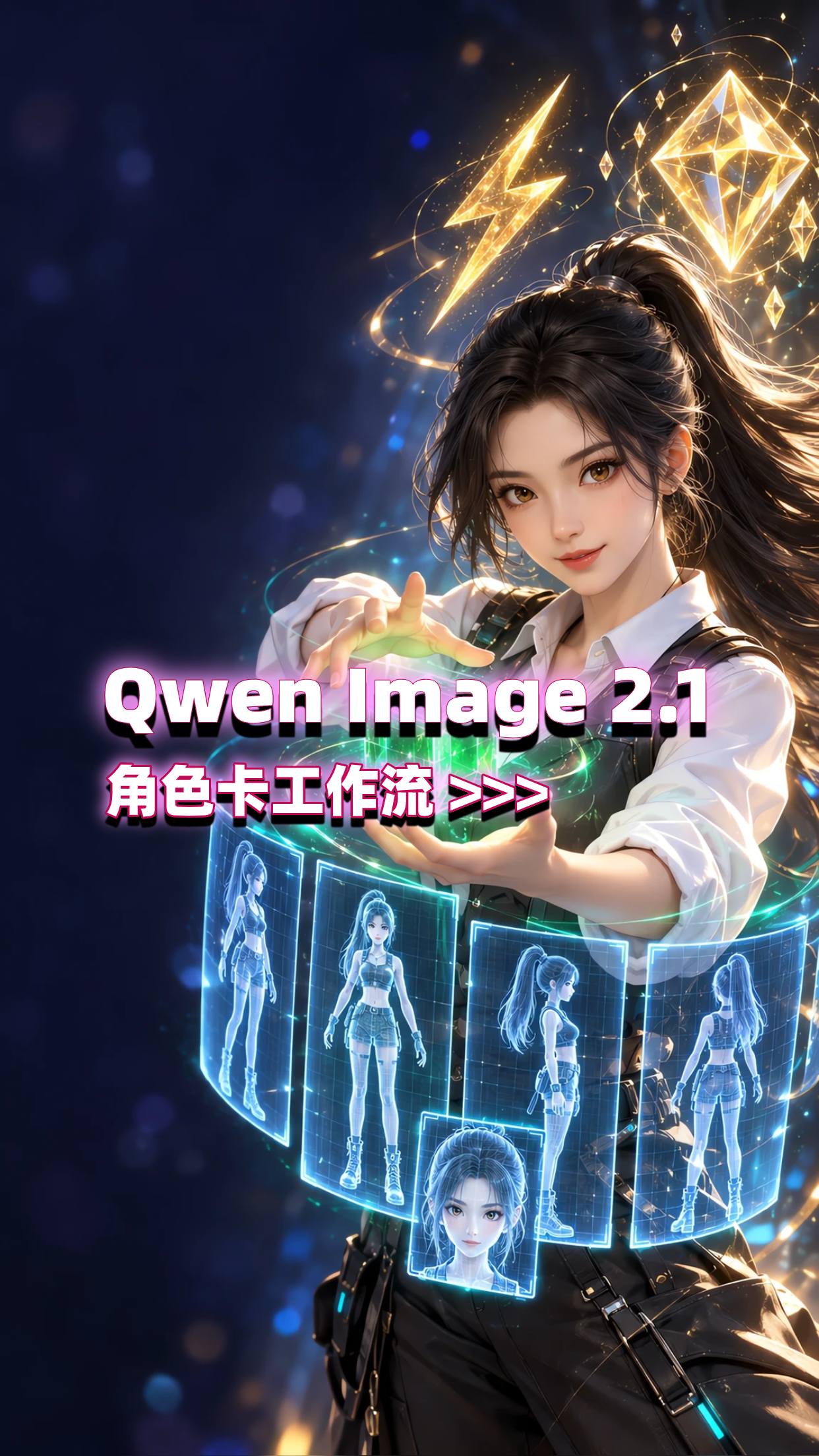 Qwen Image2.1 Viggle 4 Step 工作流
