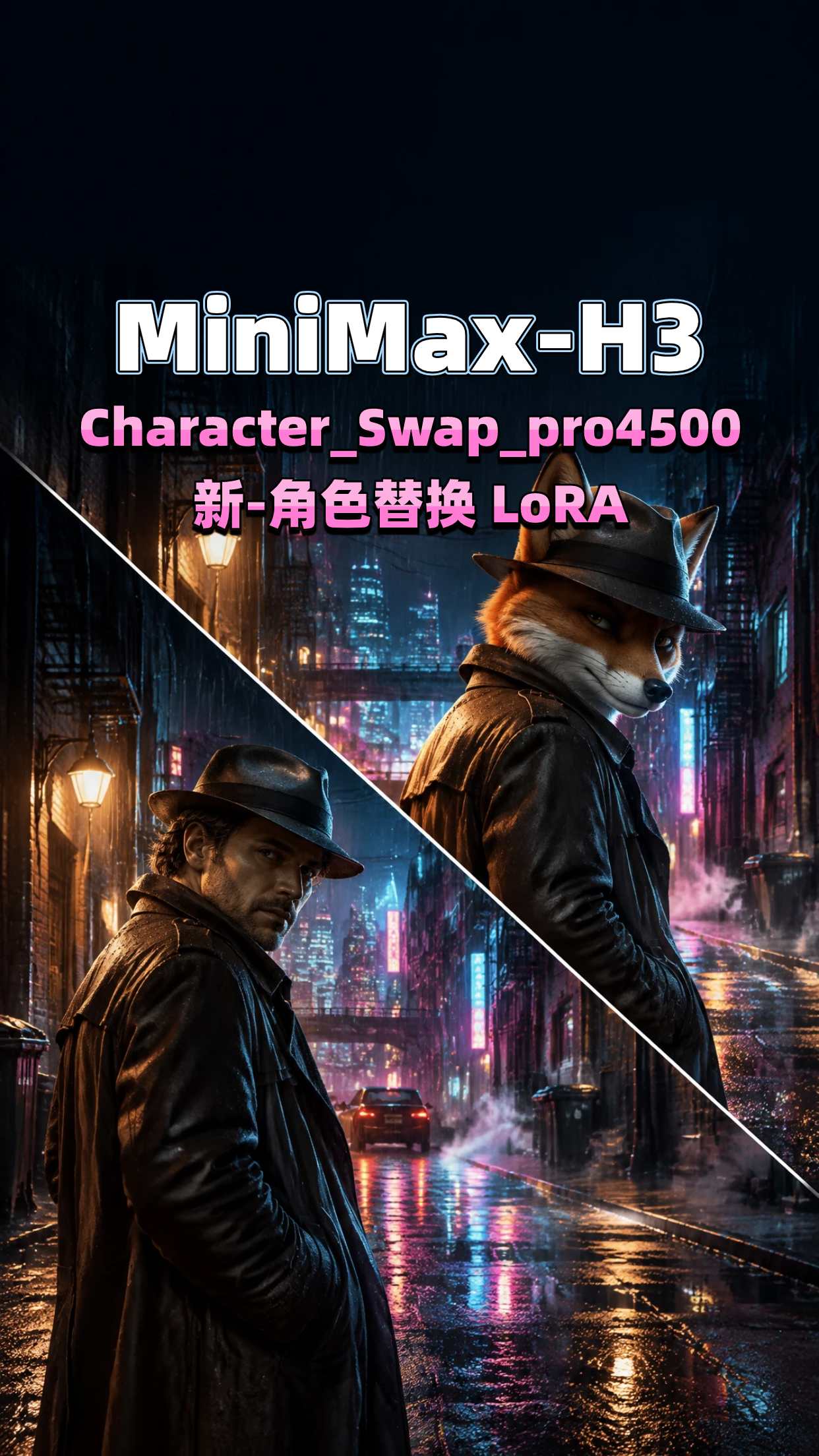 原版MinimaxH3_Char_Swap工作流+LoRA模型