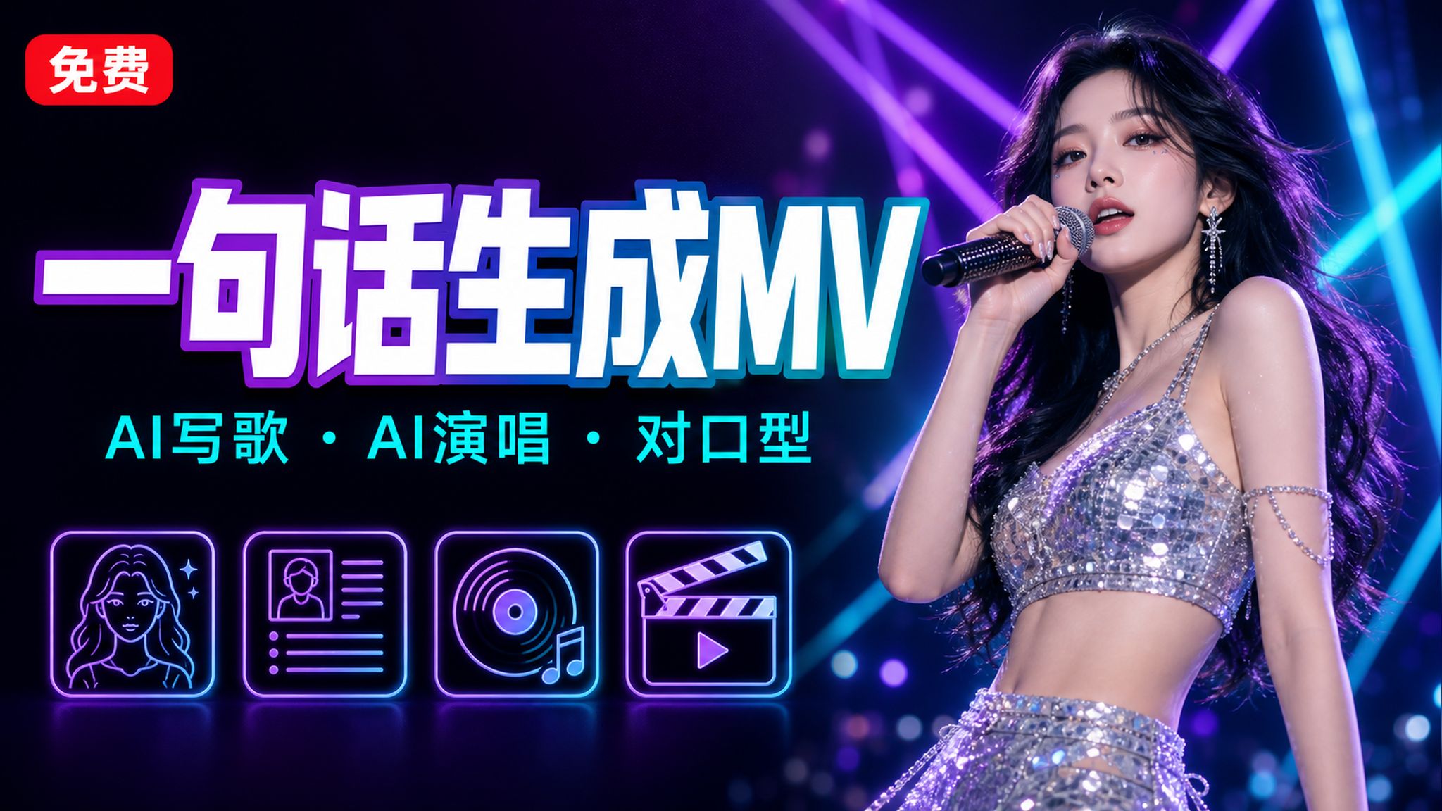 一句话生成中文MV！AI写歌+AI演唱+对口型，我零代码撸了个AI应用