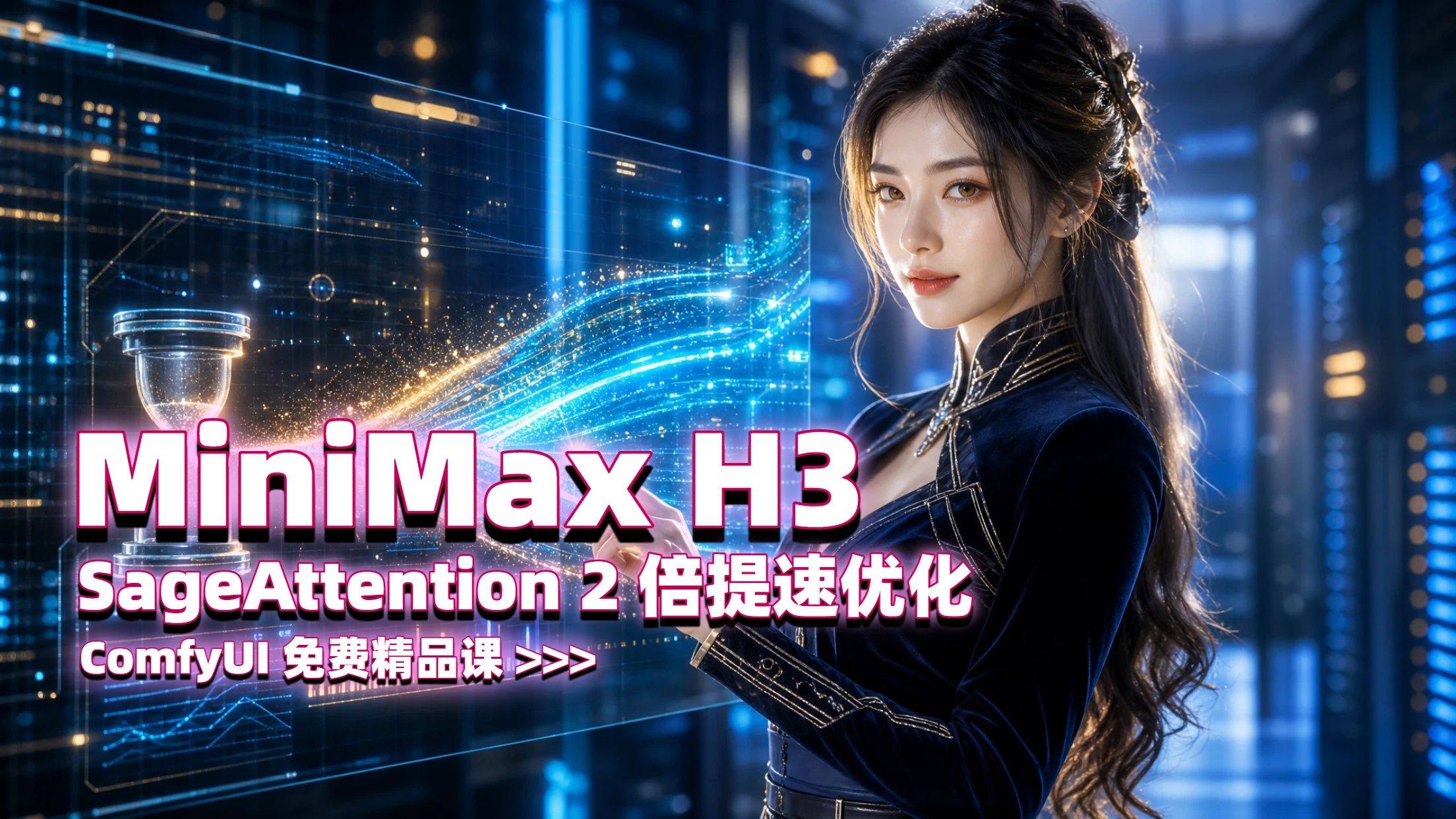 告别龟速！SageAttention 拯救 MiniMax H3：生成时间减半，画质零损失，ComfyUI 极简接入