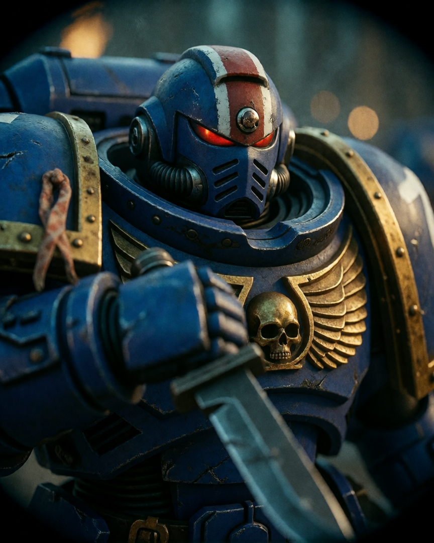 Space Marines Warhammer 40K LoRA:多模型生成各战团装甲