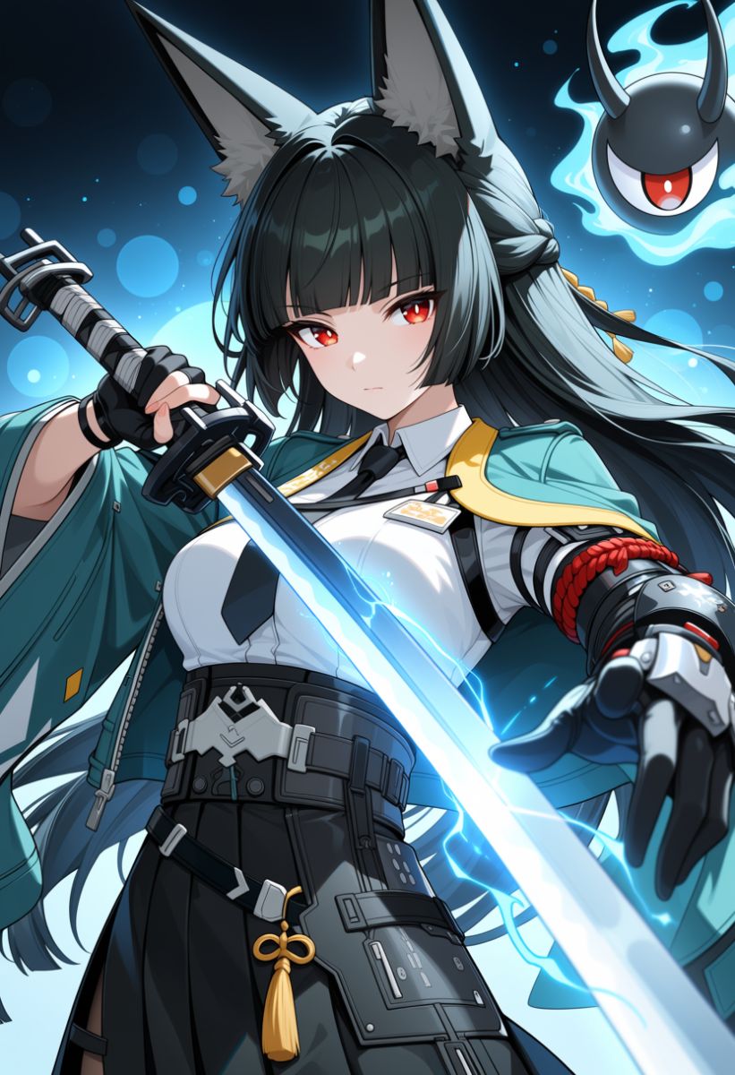 Dark Serenity (Anima-2B):暗调人像模型,8步出图