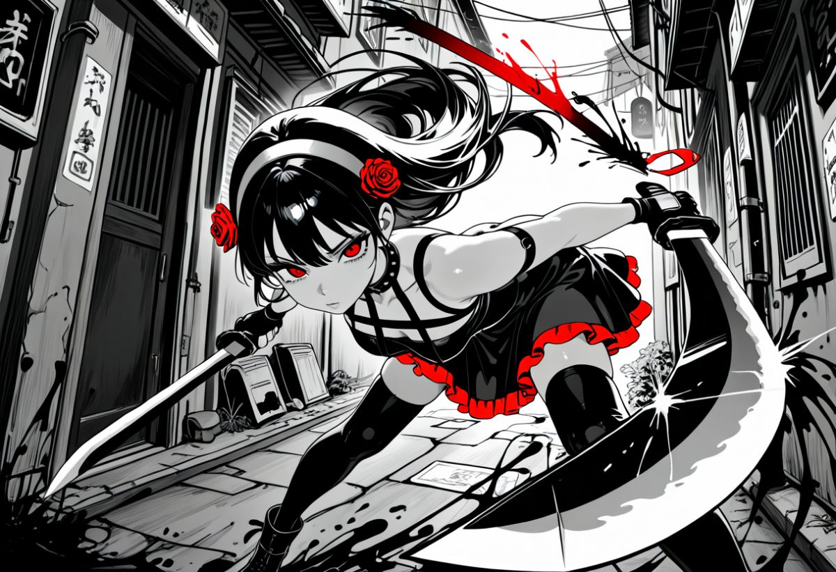 CAT - Citron Styles:动态姿势与透视收缩漫画风 LoRA